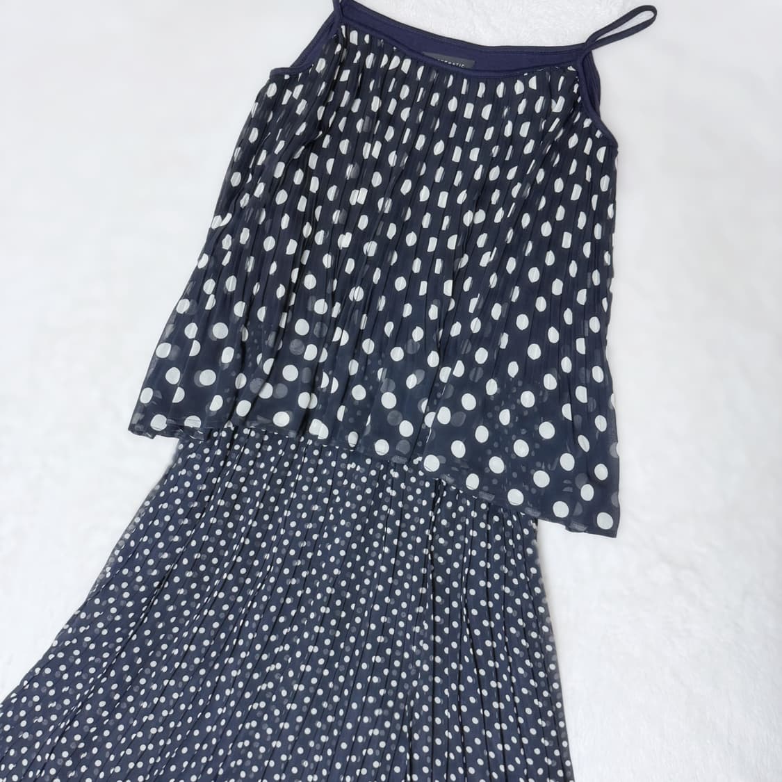 Sistematic 히메갸루 오네갸루 도트 플리츠 드레스 ≽^•⩊•^≼ 상품이미지2