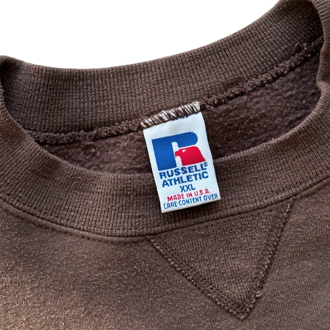 90s 빈티지 러셀 스웻셔츠 브라운 상품이미지4