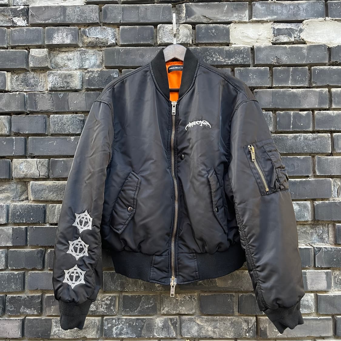 [1] Project G/R 메탈릭 봄버 자켓 블랙 상품이미지1