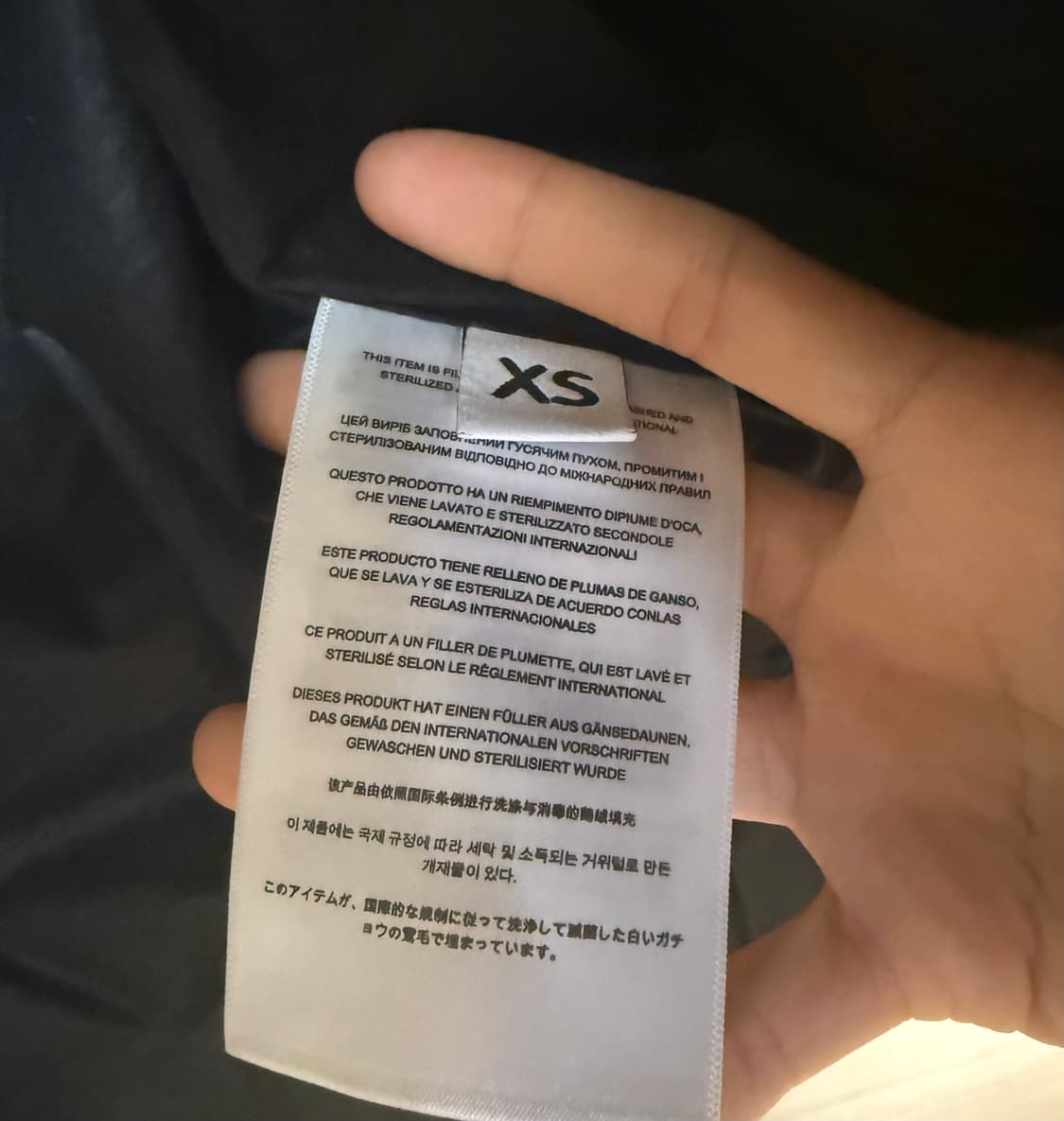 옌키옌키 베어 블랙 패딩 xs 상품이미지4