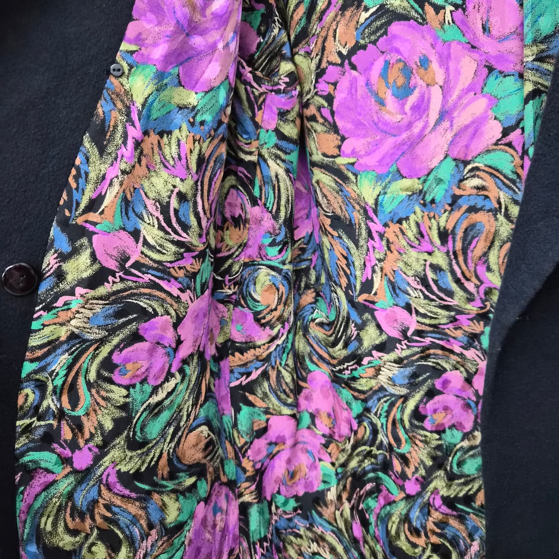 캐시미어 100% 검정색 더블 롱코트 여성 M 상품이미지5