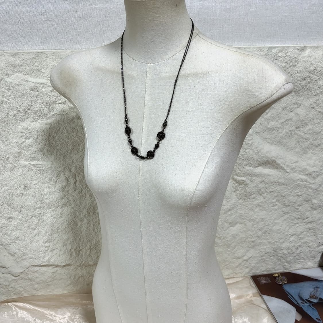 빈티지 고딕 ICNG 레이어드 목걸이 상품이미지1