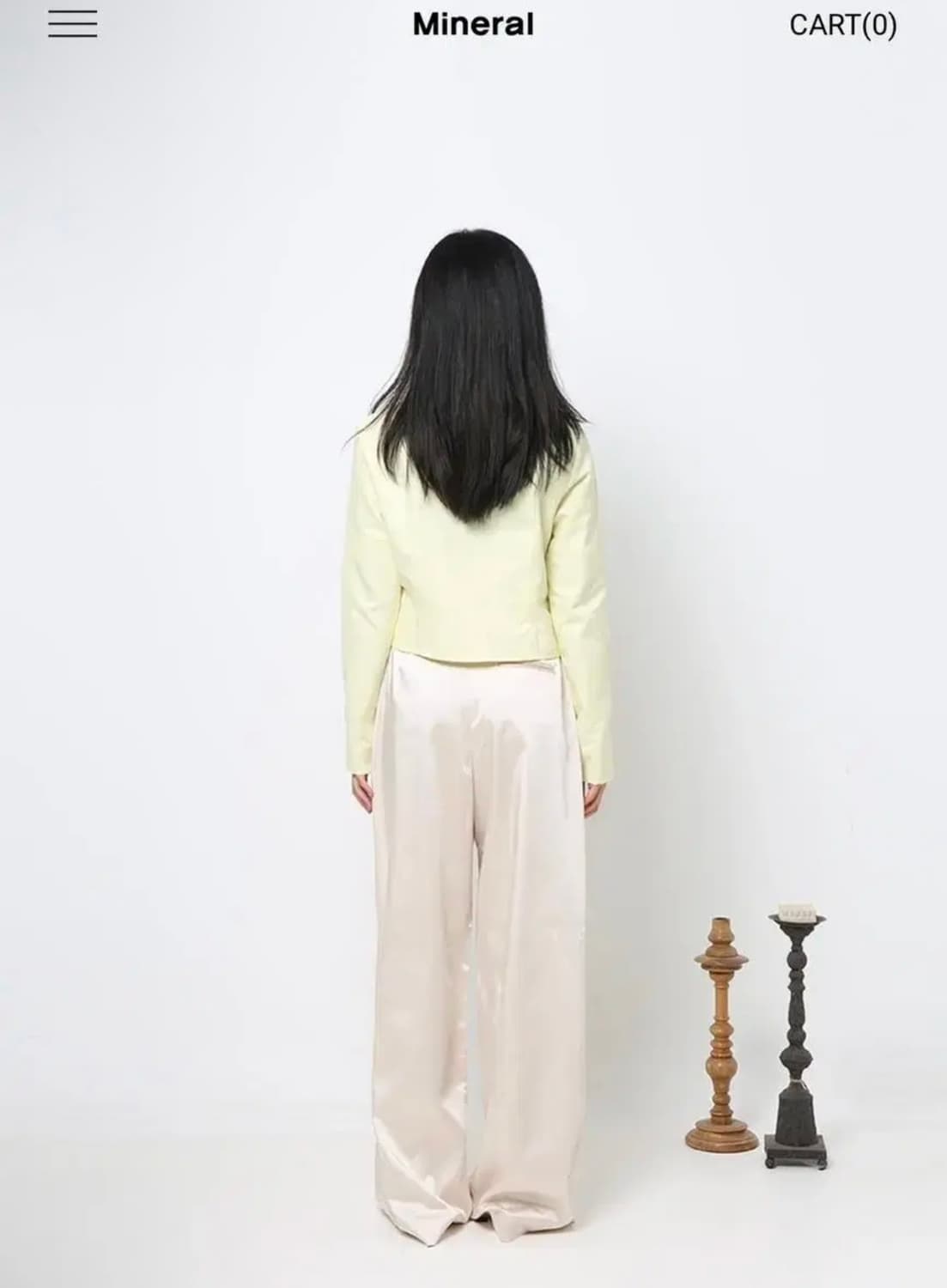 미네랄 mineral Crop shirt 크롭셔츠 (Lemon) 상품이미지3