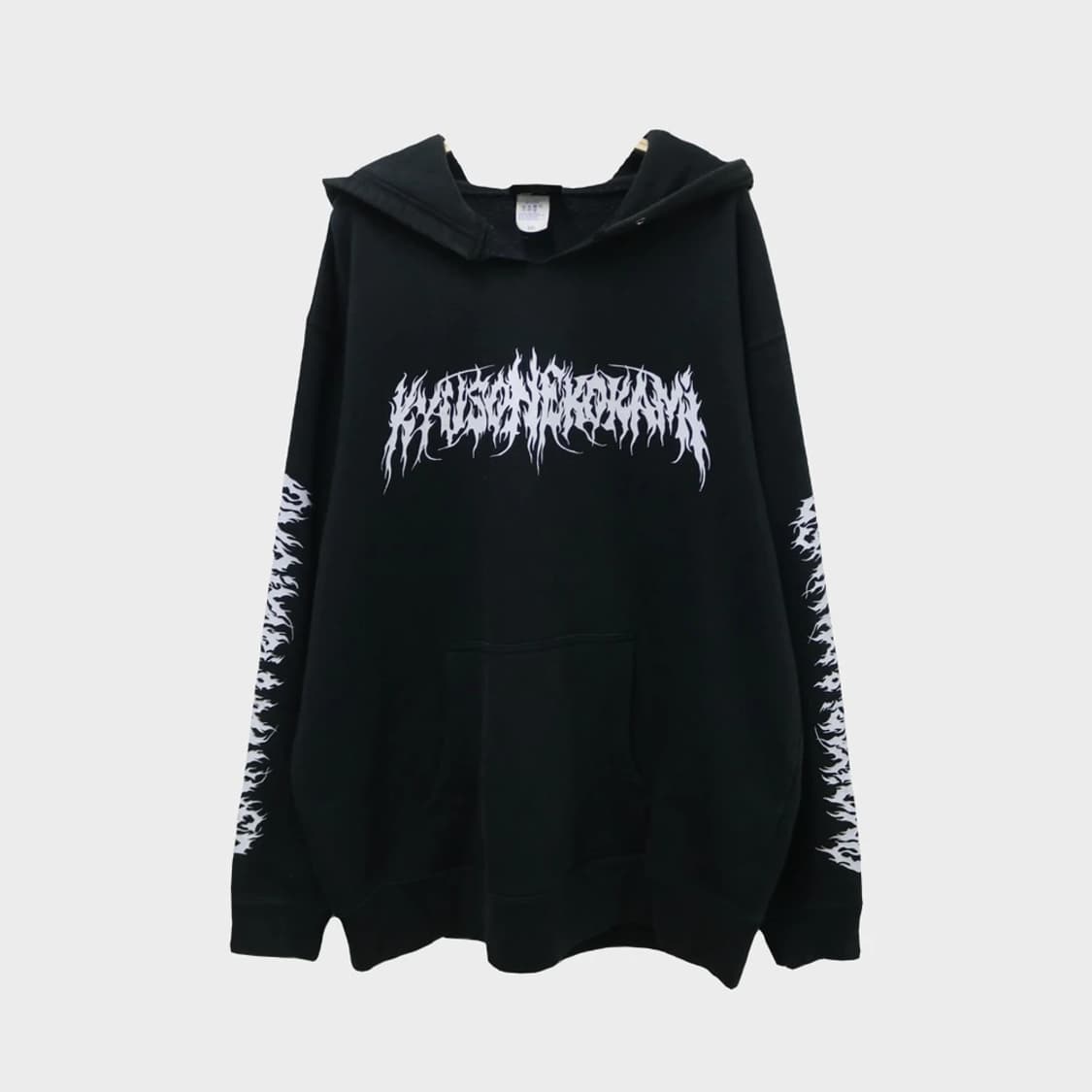 KYUSO NEKOKAMI 고스 레터링 후드티 63220 상품이미지1