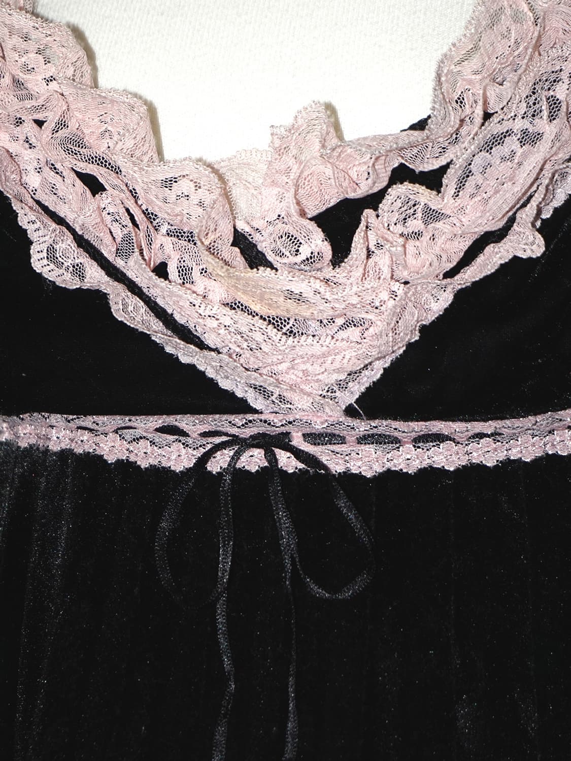 (rose fanfan) gyaru lace velvet top  상품이미지4