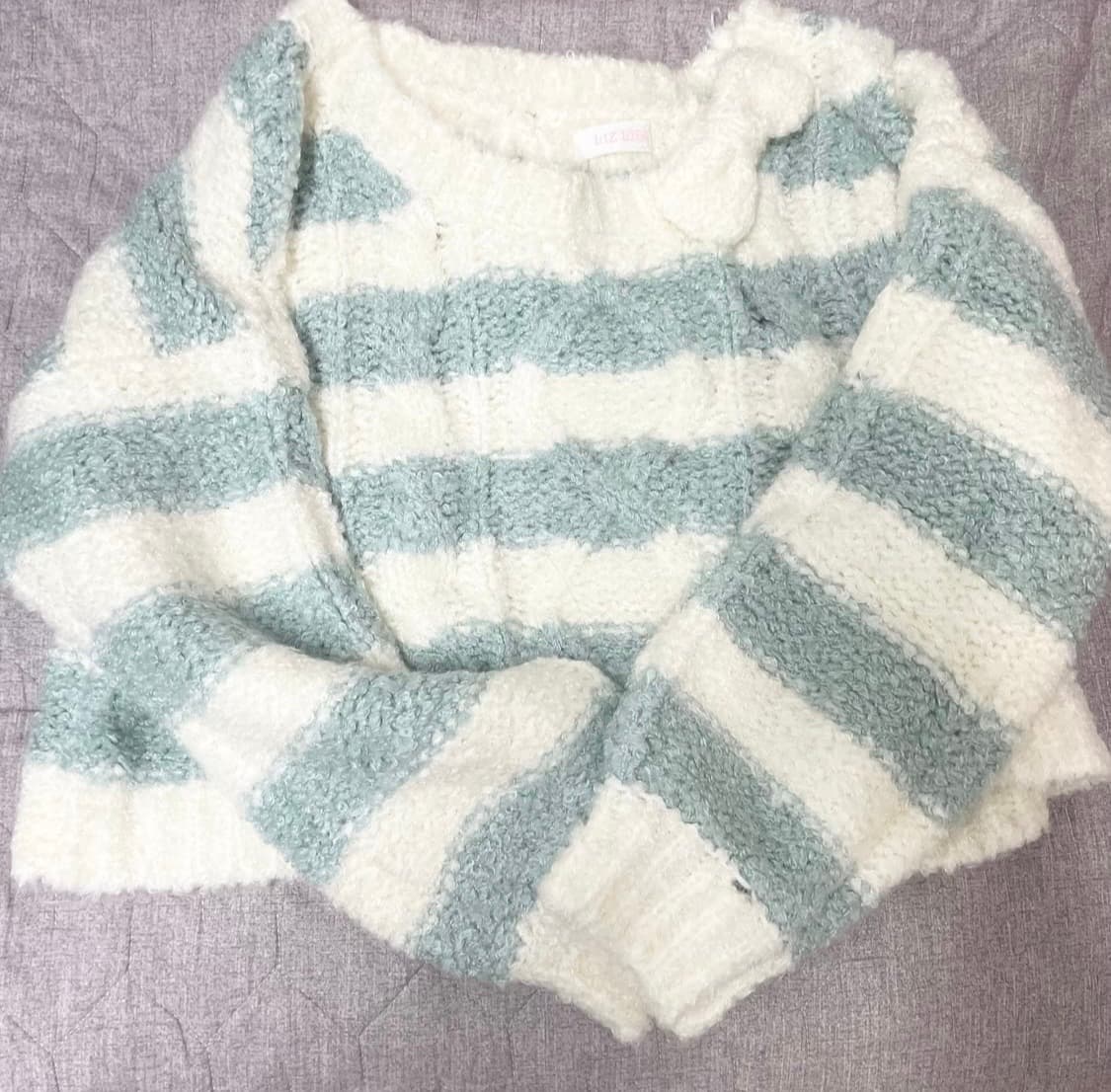 고전 리즈리사 대대장 민트 리본니트 히메갸루🥑 상품이미지3