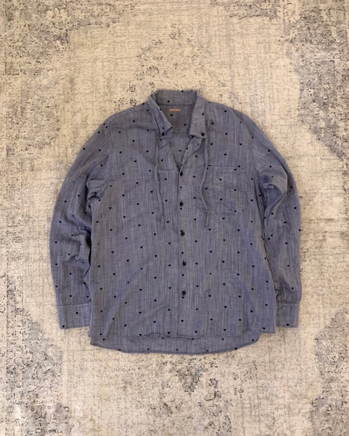 캐피탈 하트패턴 셔츠 상품이미지2