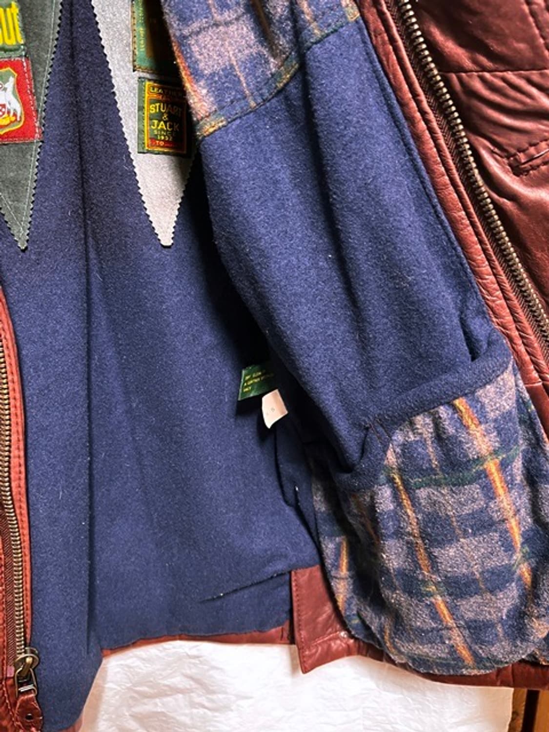 90s레트로 U2Wear MeOut 리얼 가죽자켓 루즈 M 105~110 상품이미지4