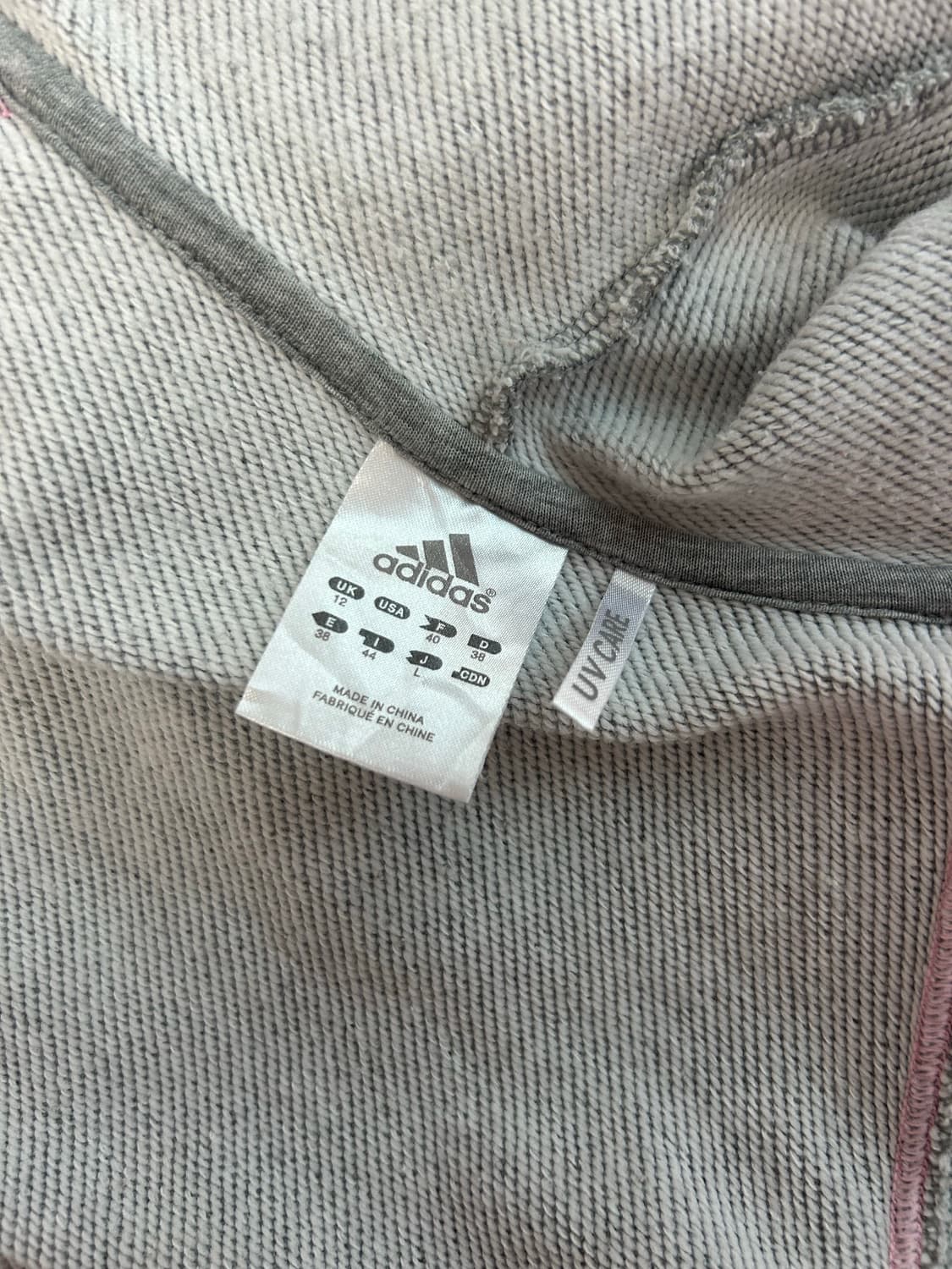 일본아디다스 미소녀 연핑크 후드집업 상품이미지4