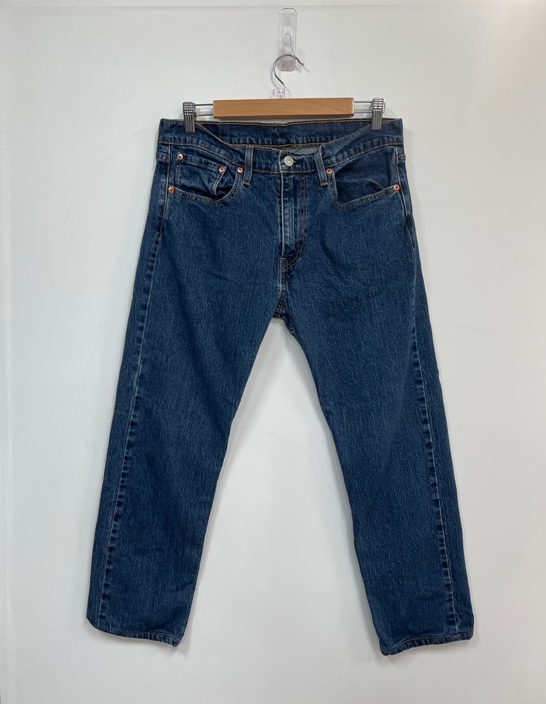 리바이스 502 레귤러 테이퍼드 진청 데님 팬츠 상품이미지7