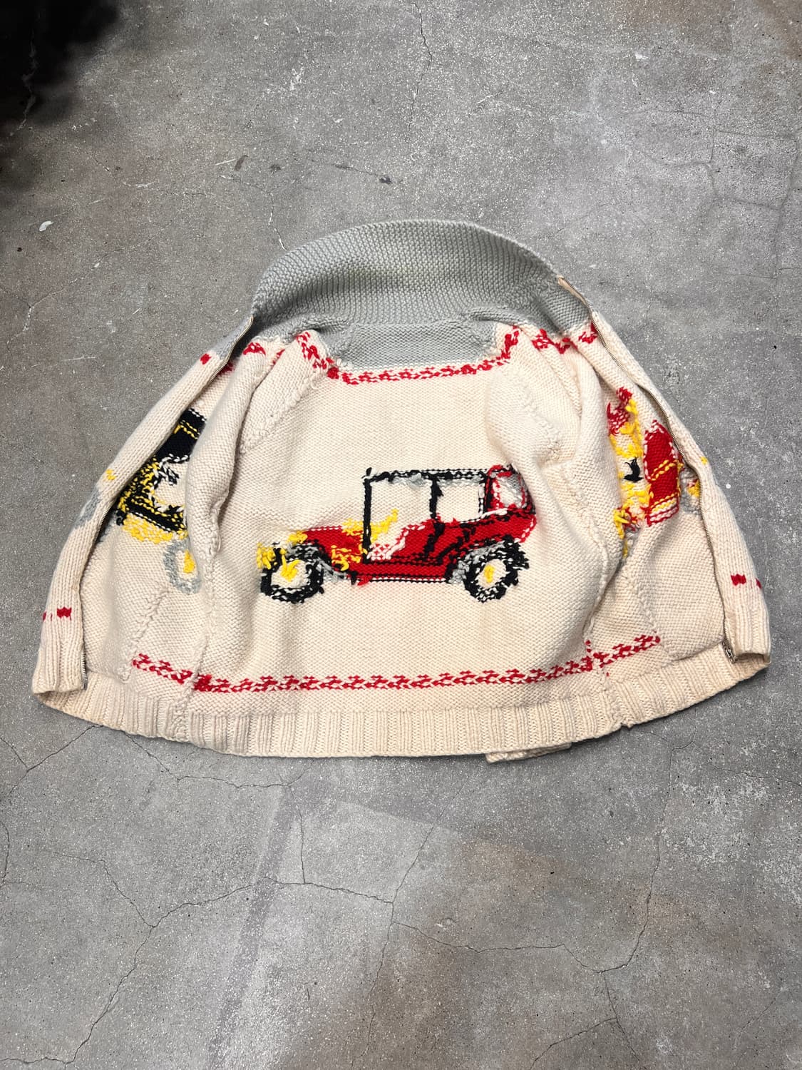 60‘s 코위찬 집업 스웨터  상품이미지6