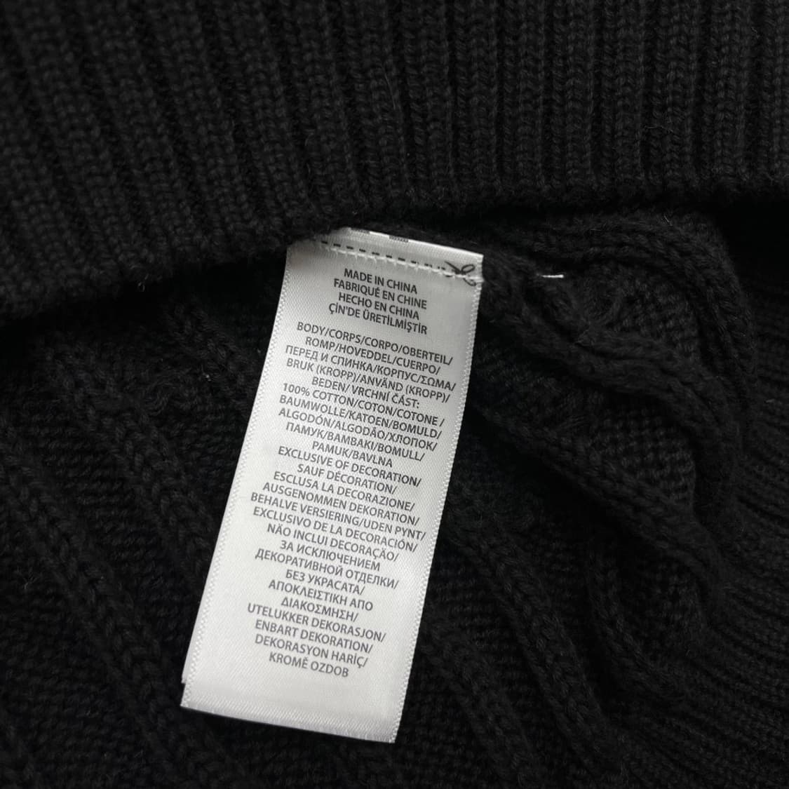 폴로 랄프로렌 화이트포니 블랙 꽈배기 반팔니트 L 상품이미지5