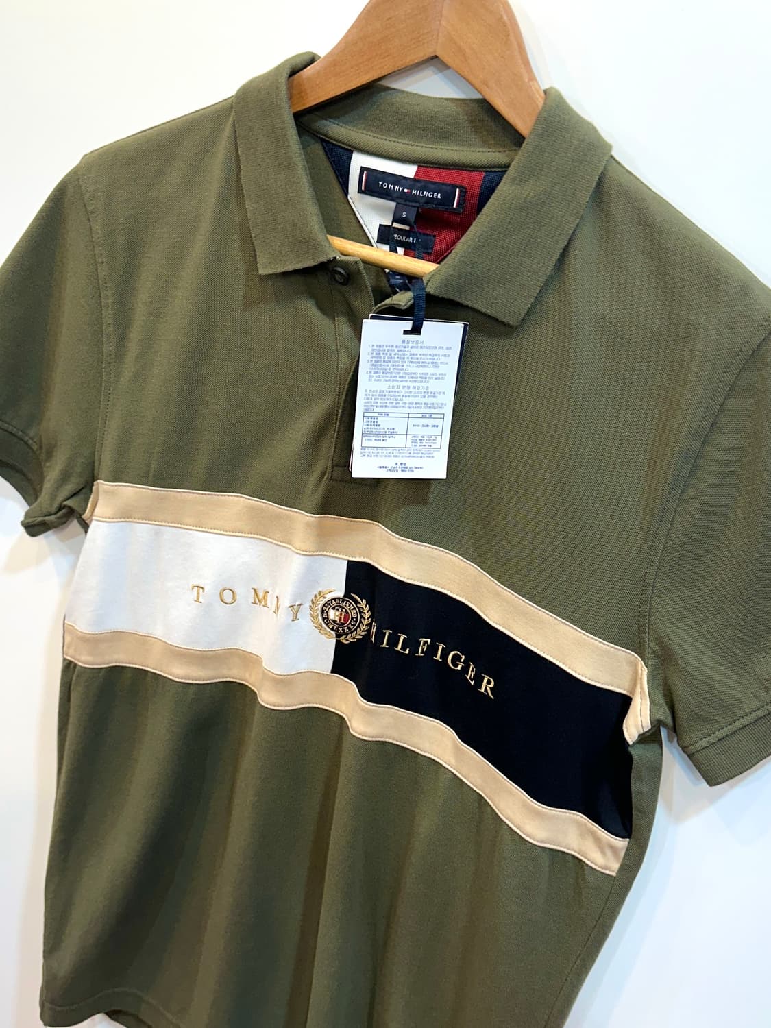 타미힐피거 아이콘 레귤러 핏 폴로 셔츠 S 상품이미지3