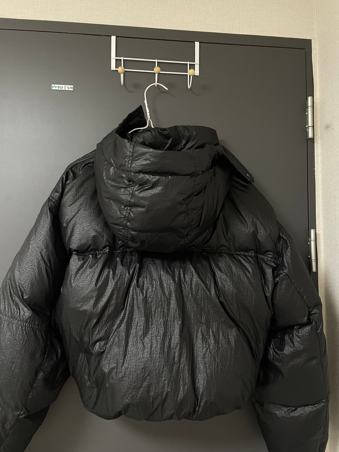 인사일런스 크롭 후디드 다운 패딩 상품이미지2