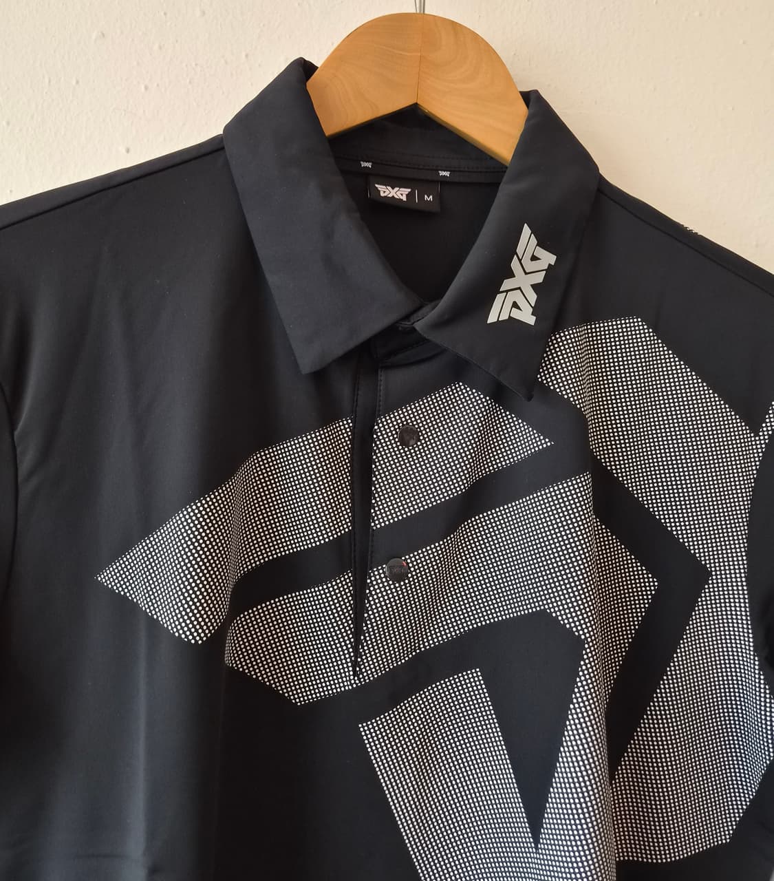 PXG 남성 블랙 골프반팔카라PK티셔츠 상품이미지2