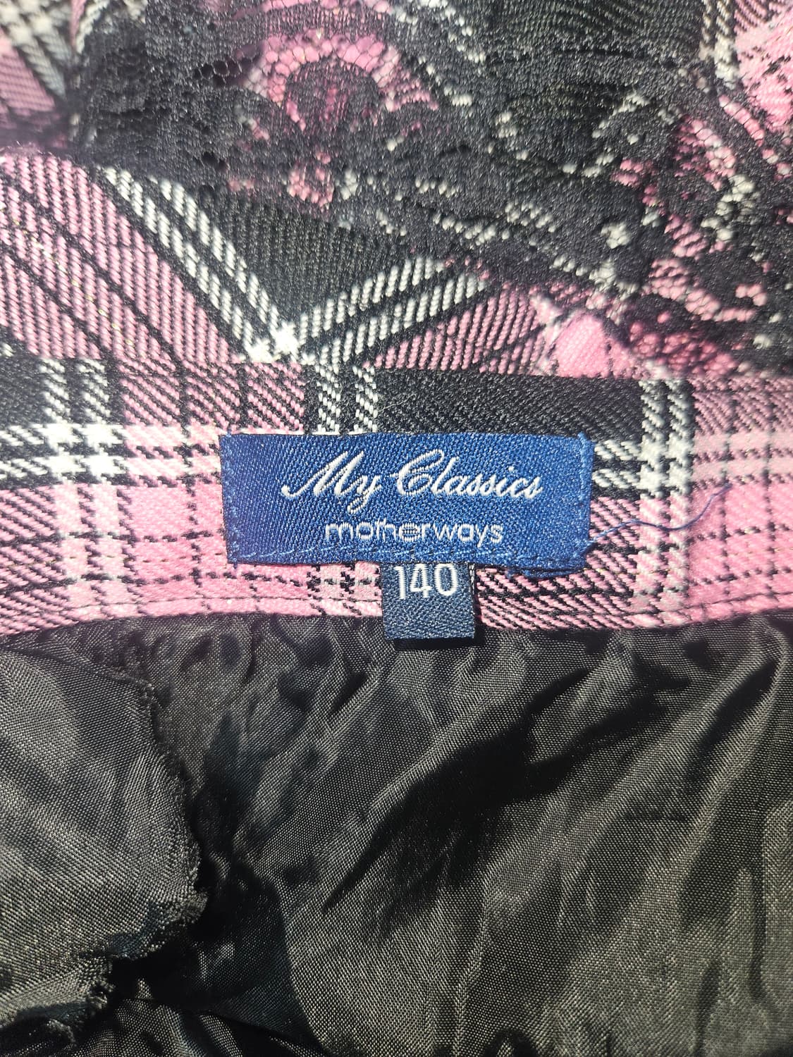 my classics 캐캐체 y2k 슈슈룬 핑크 체크 스커트 상품이미지4