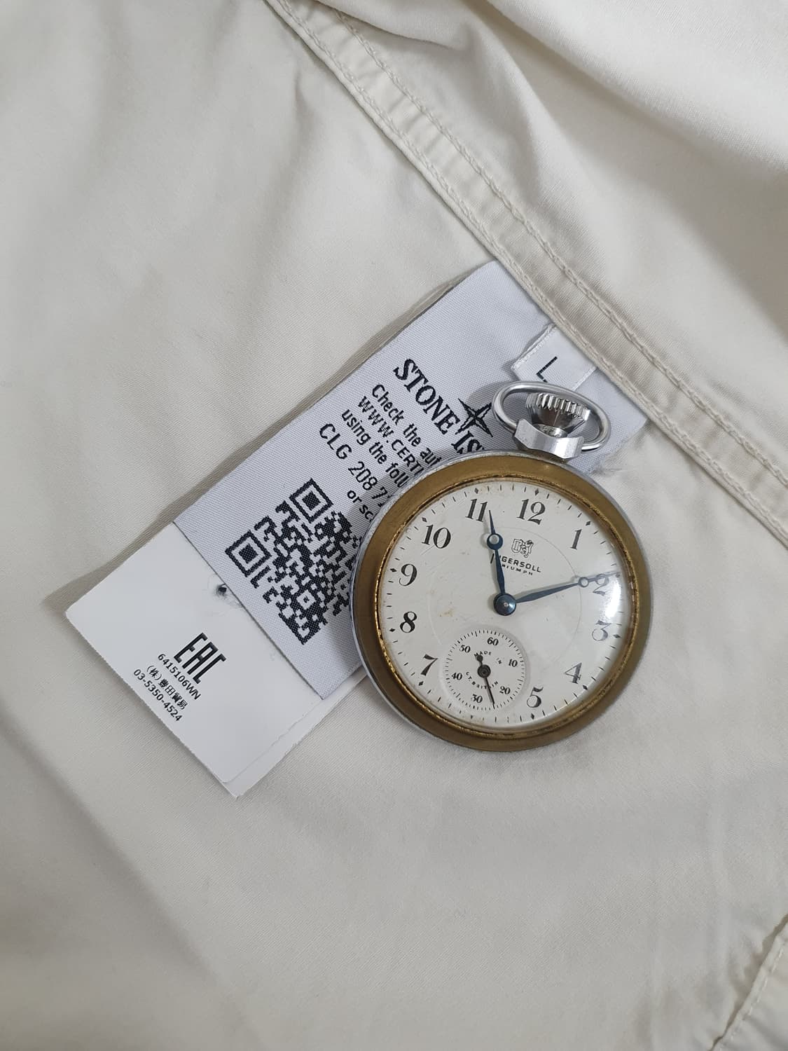 2016 스톤 아일랜드 화이트 두꺼운 오버셔츠 상품이미지6