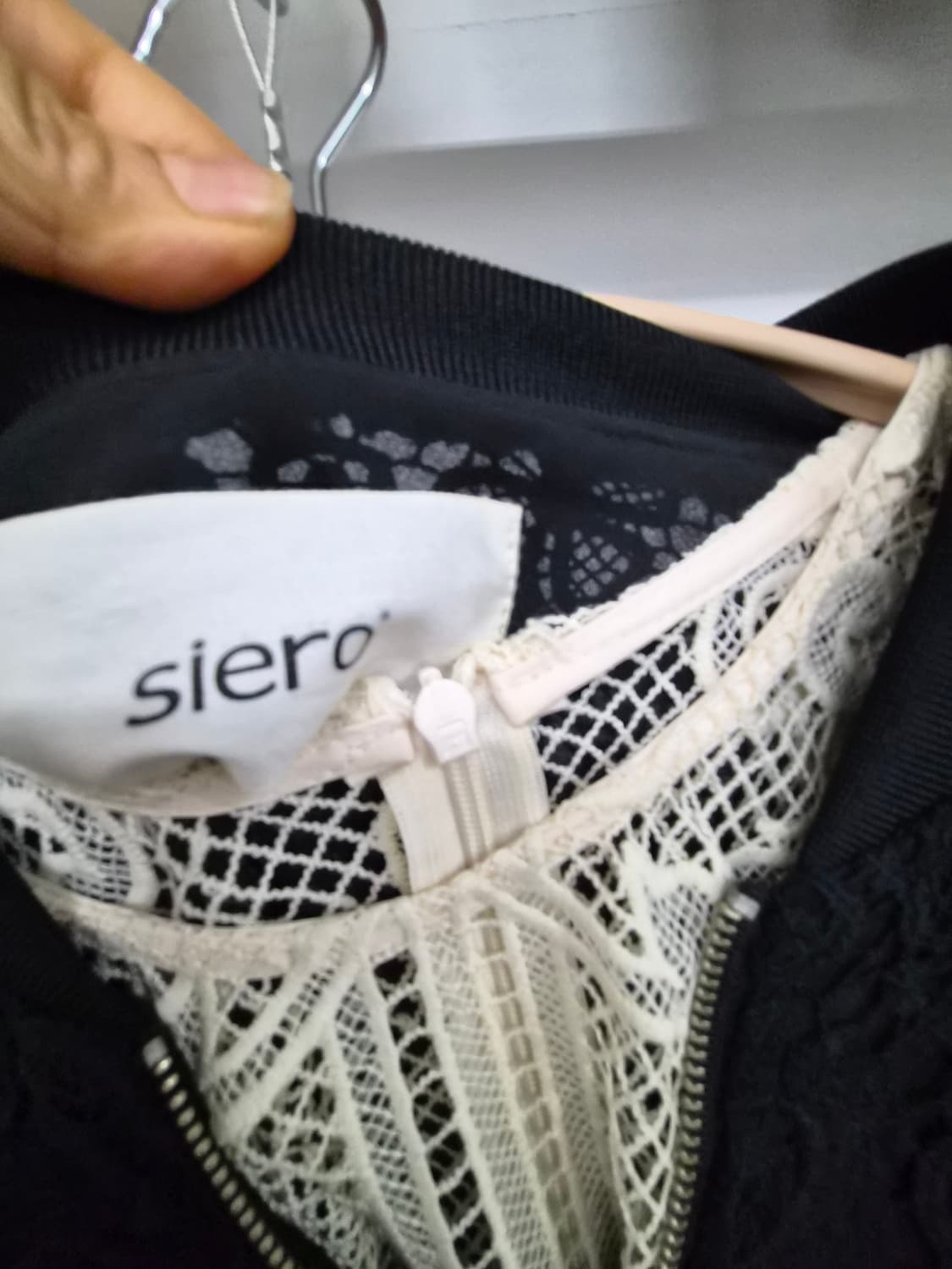 시에로 레이스 블루종 집업 점퍼 상품이미지5