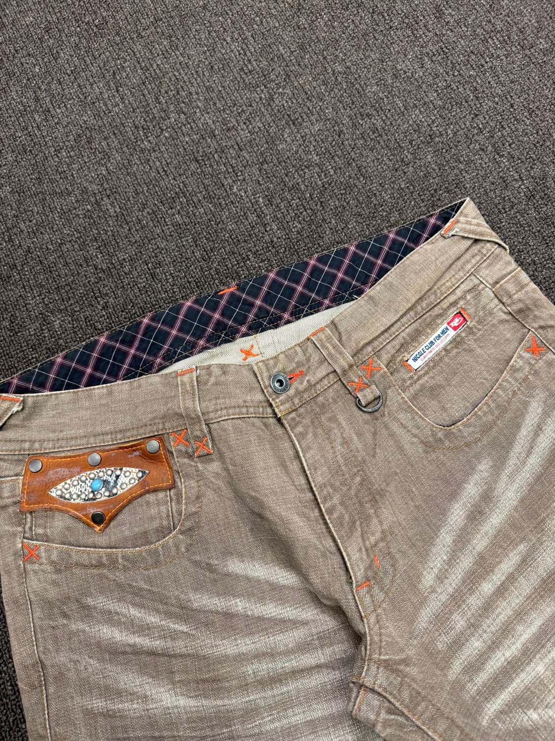 OS)NICOLE CLUB FOR MAN 빈티지 웨스턴 부츠컷데님팬츠 상품이미지2