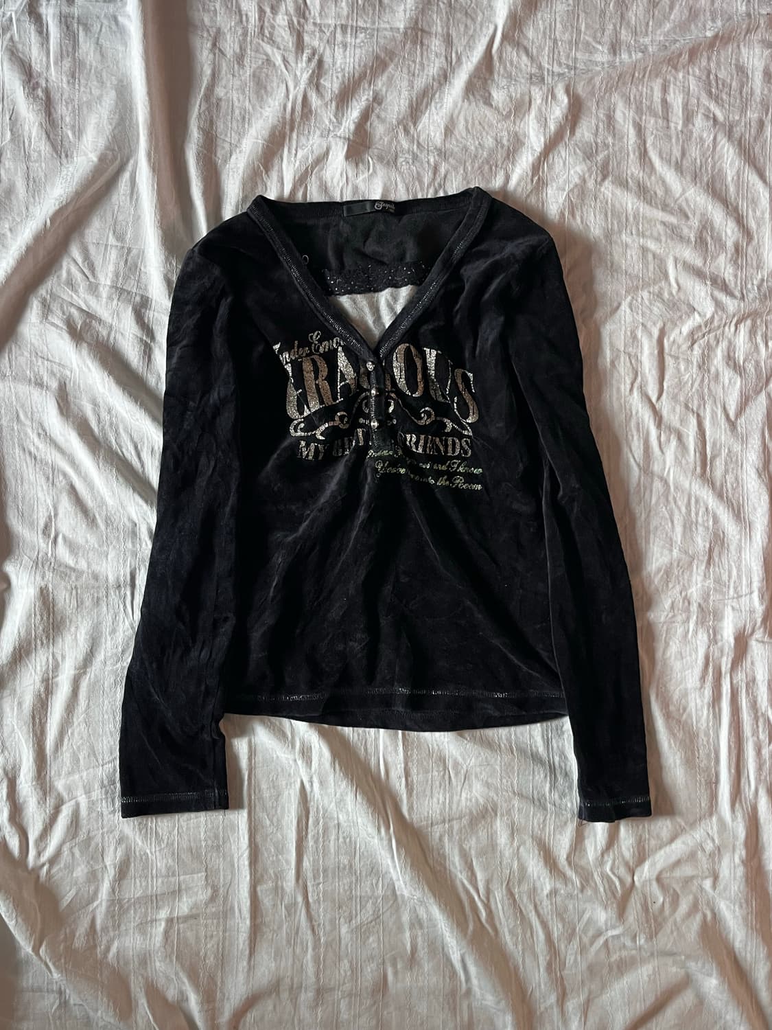 Vintage Punk Mood Print Velvet  상품이미지1