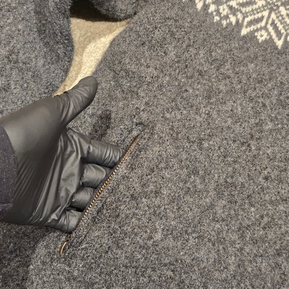 90s 노르웨이 울100 노르딕하프집업 스웨터 MADE IN NORWAY 상품이미지4