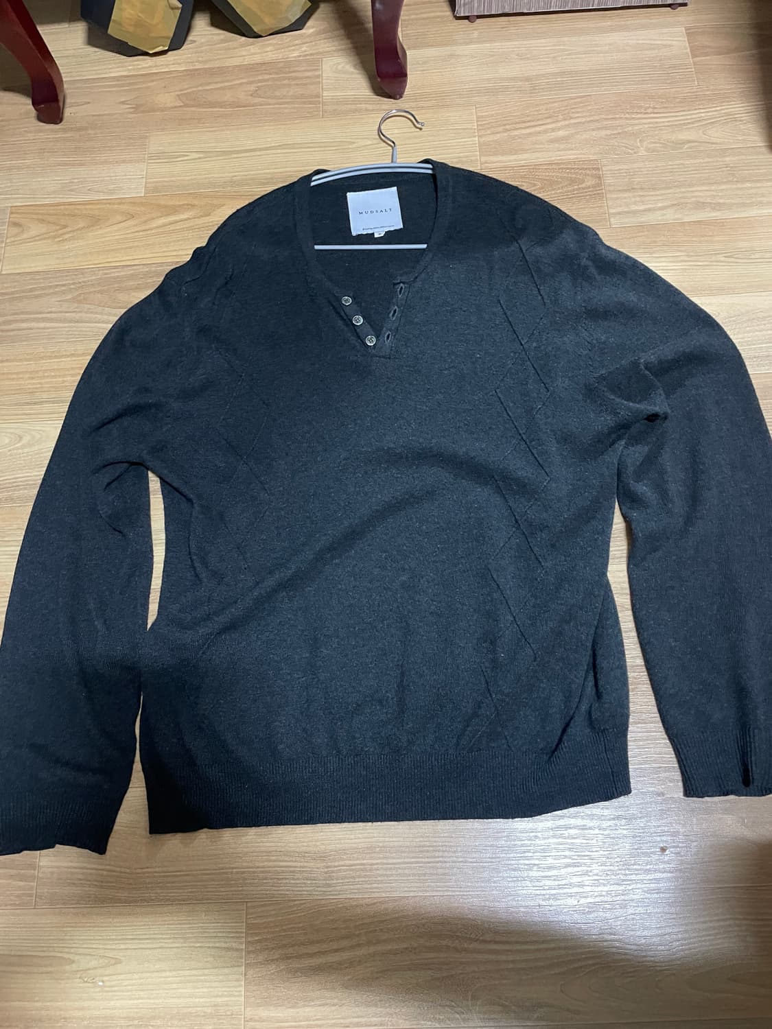 머드솔트 헨리넥 니트 상품이미지3