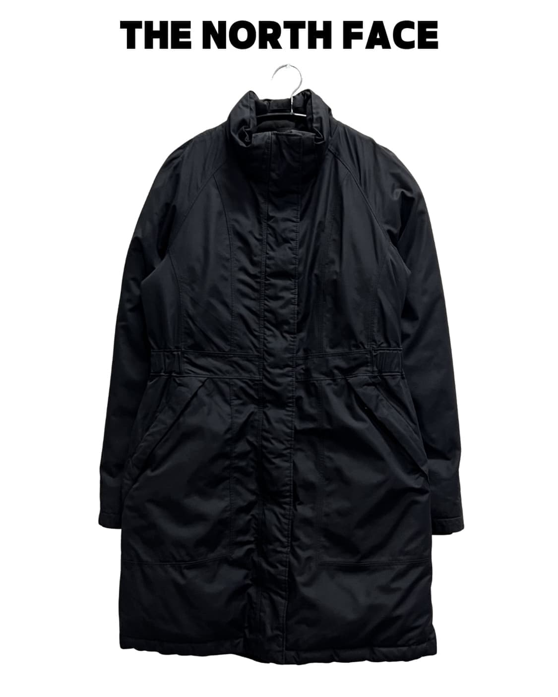 (S) 노스페이스 우먼스 하이벤트 구스다운 야상 패딩 자켓 블랙 상품이미지1