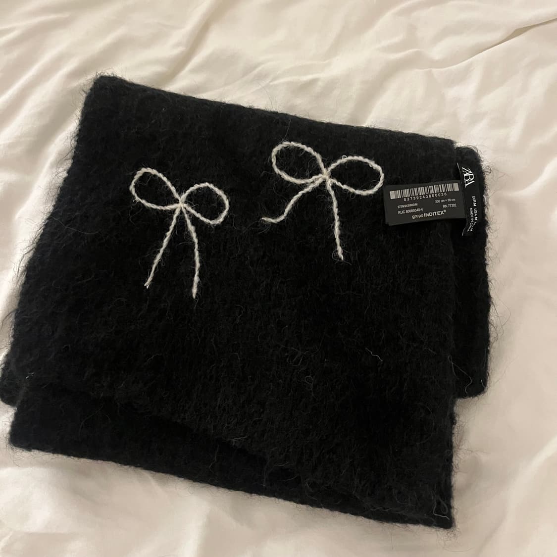 *가격조정X/판매중단예정* 자라 니트 리본 머플러 목도리 상품이미지2