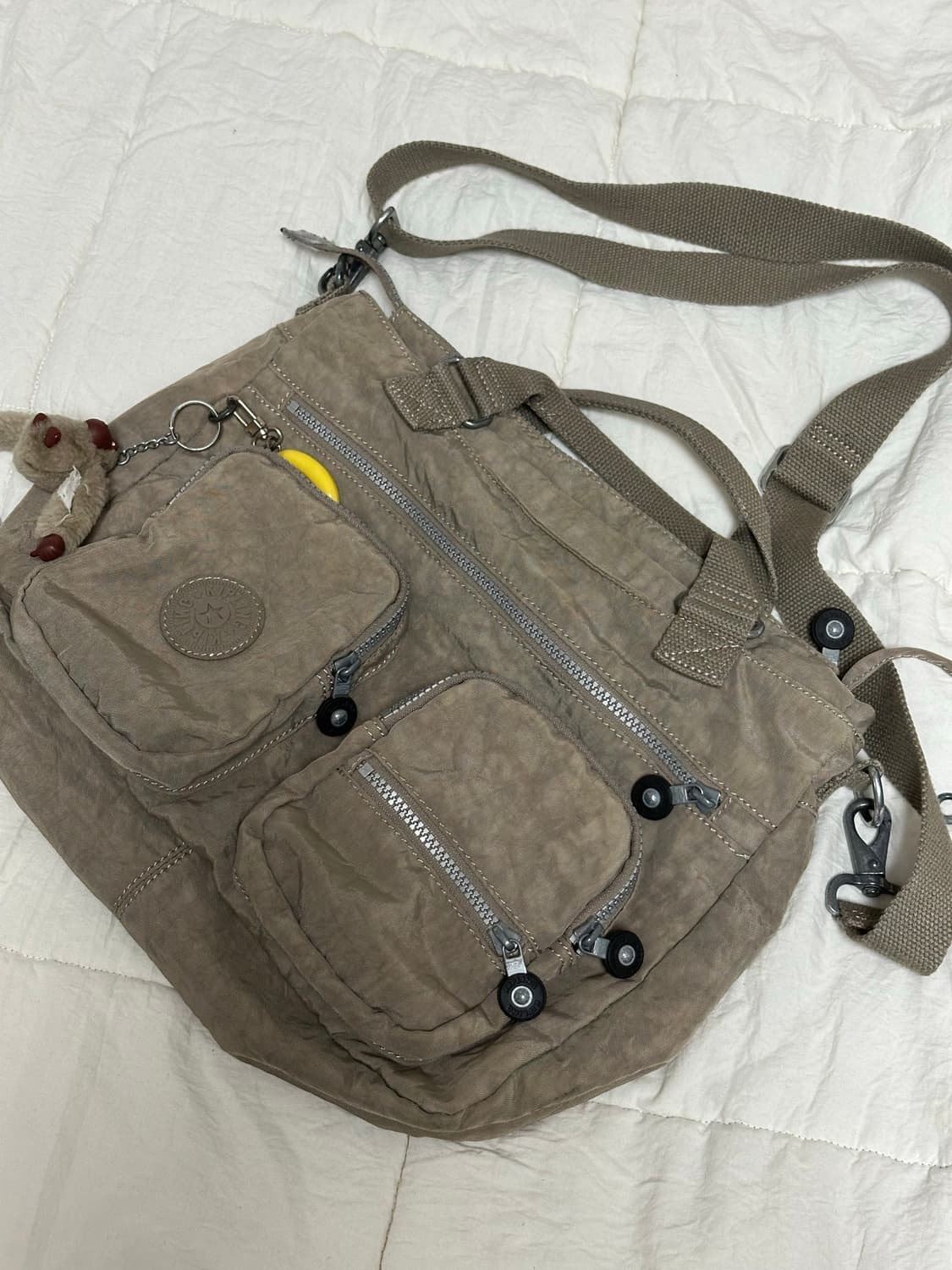 Y2K 키플링 감성 크로스백 숄더백 브라운카키 상품이미지8