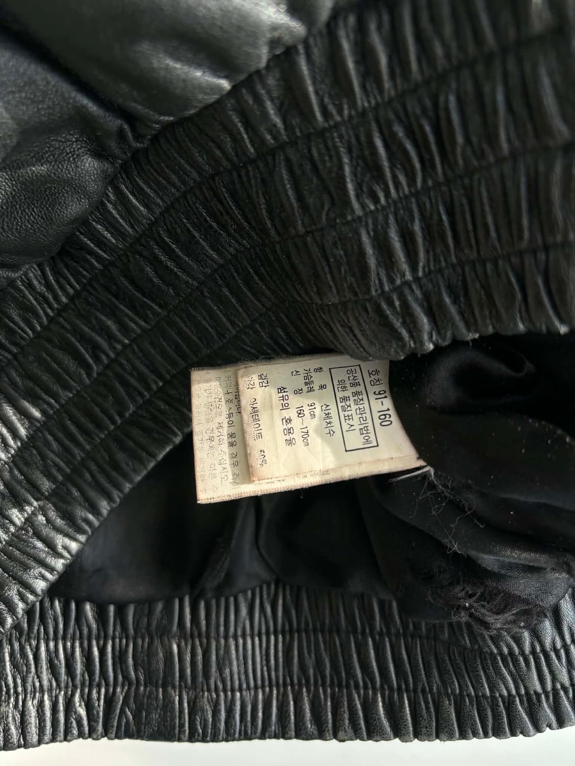 Vintage 90s 후드 퍼 가죽 자켓 상품이미지5