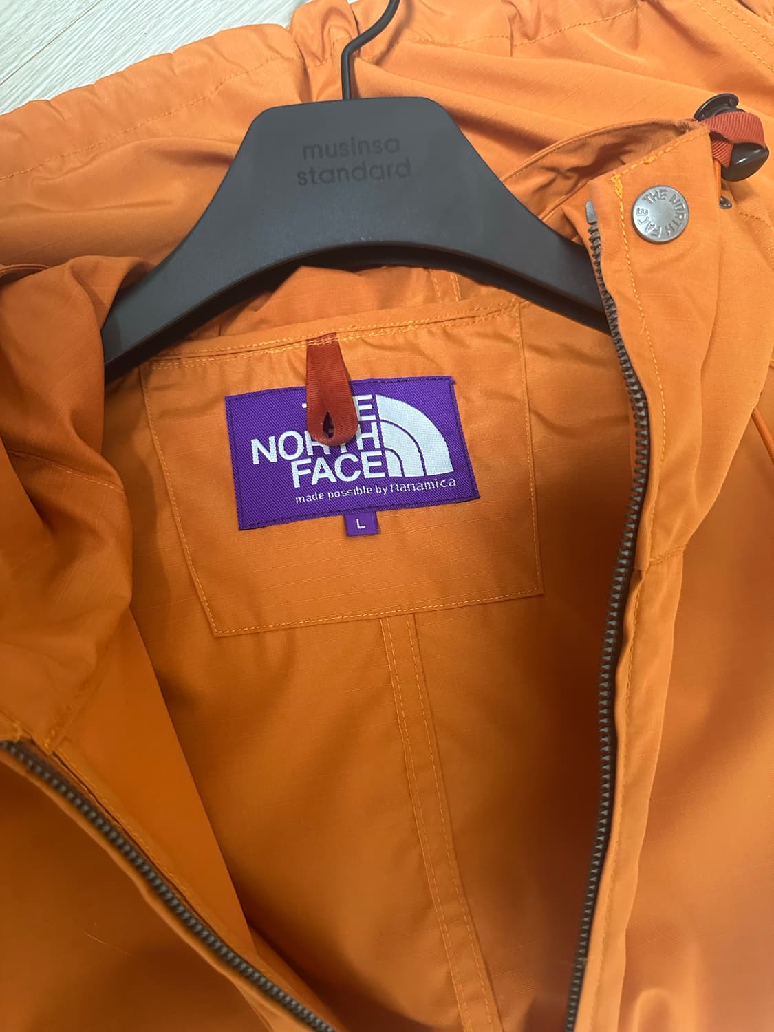 노스페이스 퍼플라벨 마운틴 파카 오렌지 상품이미지4