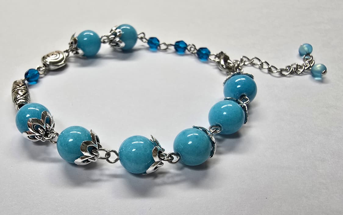 터키석 크리스탈 팔찌 상품이미지2