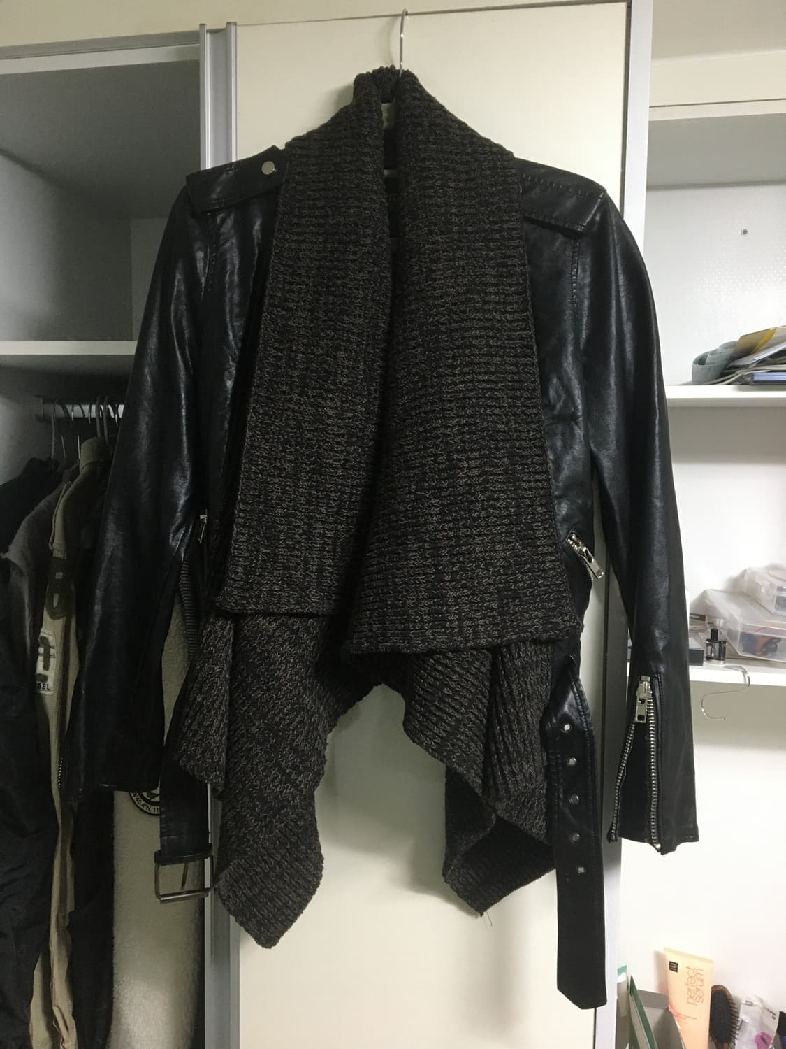 Black leather jacket  상품이미지1