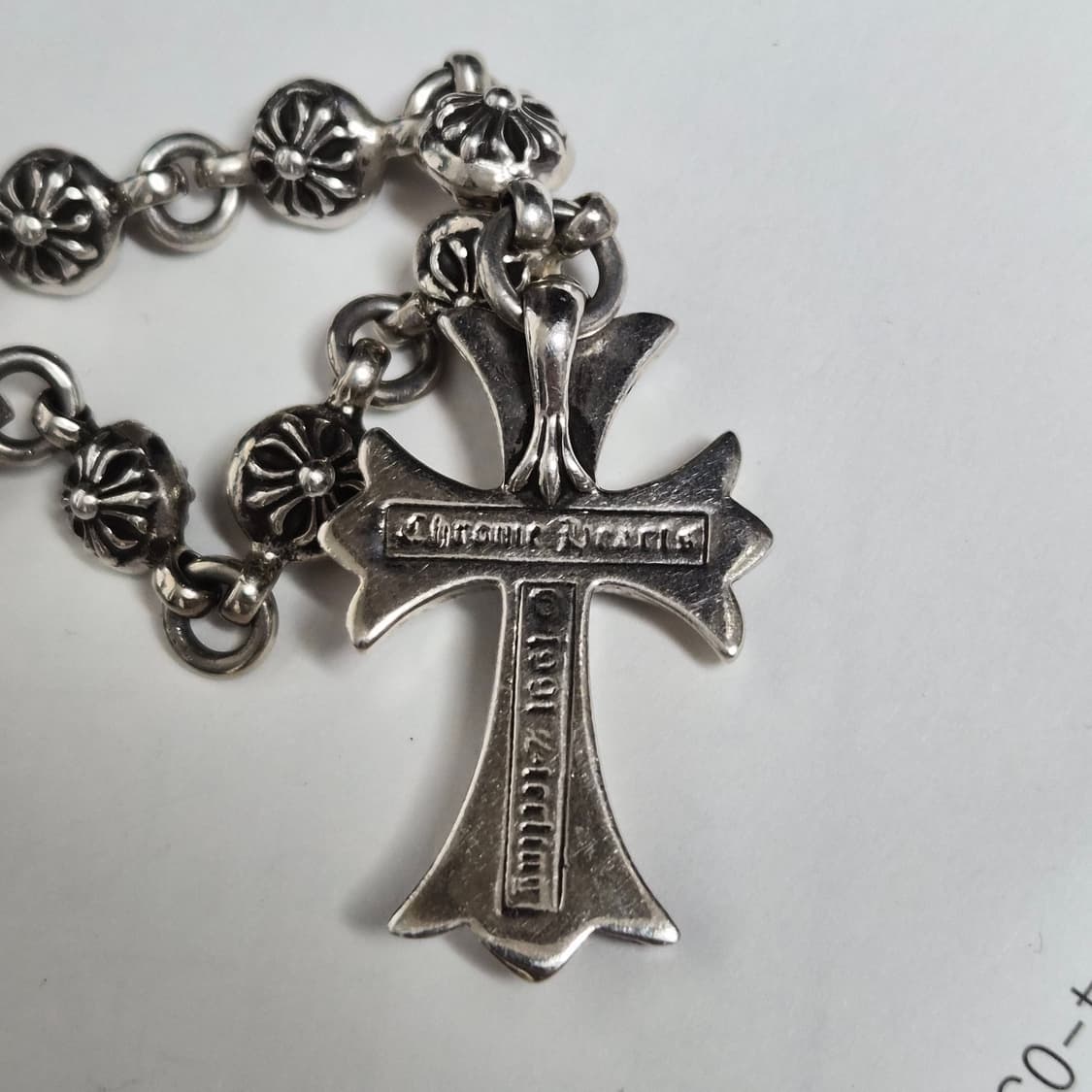 크롬하츠 스몰크로스+크로스볼목걸이 24인치 상품이미지3