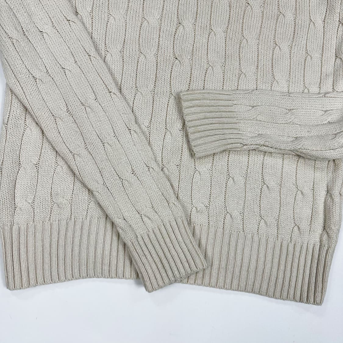  폴로 랄프로렌 빈티지 케이블 니트 아이보리 S 상품이미지4