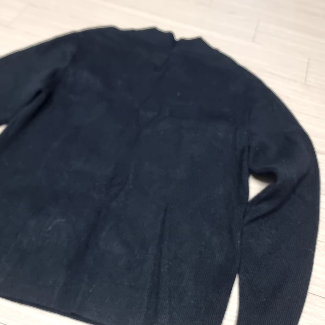 일본제 MU Sports 캐주얼 캐릭터 니트 블랙(105) 상품이미지2