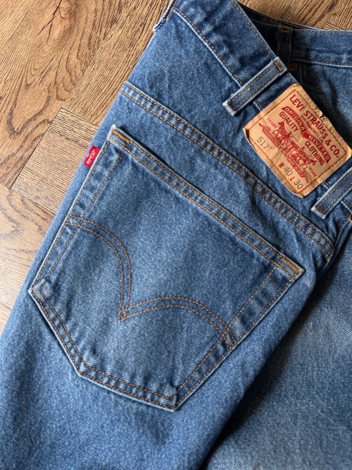 [40]00's 리바이스 517 멕시코제 빈티지 워싱 플레어진 F22 상품이미지8