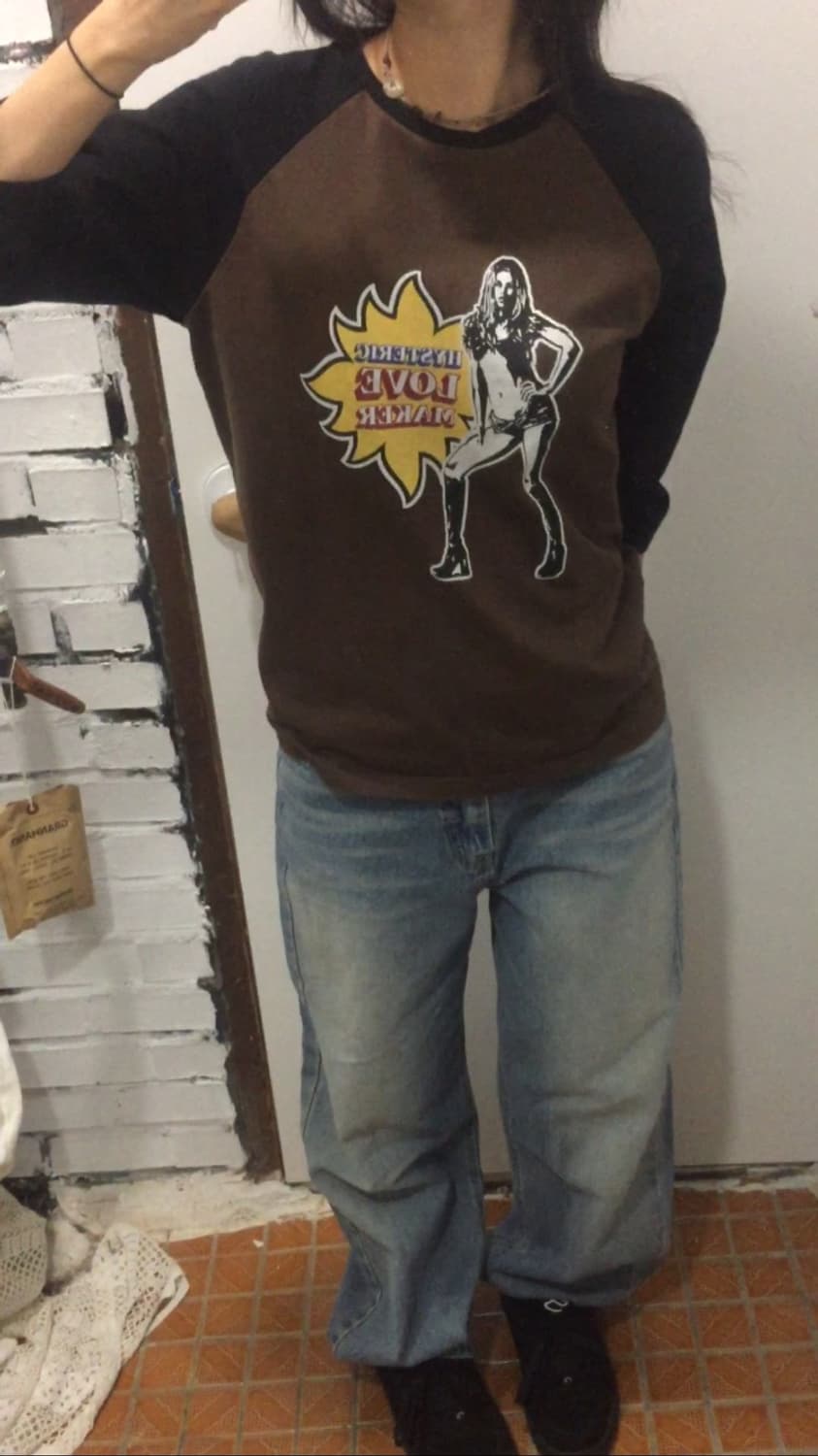 히스테릭글래머 브라운 래글런티 나그랑티 상품이미지2