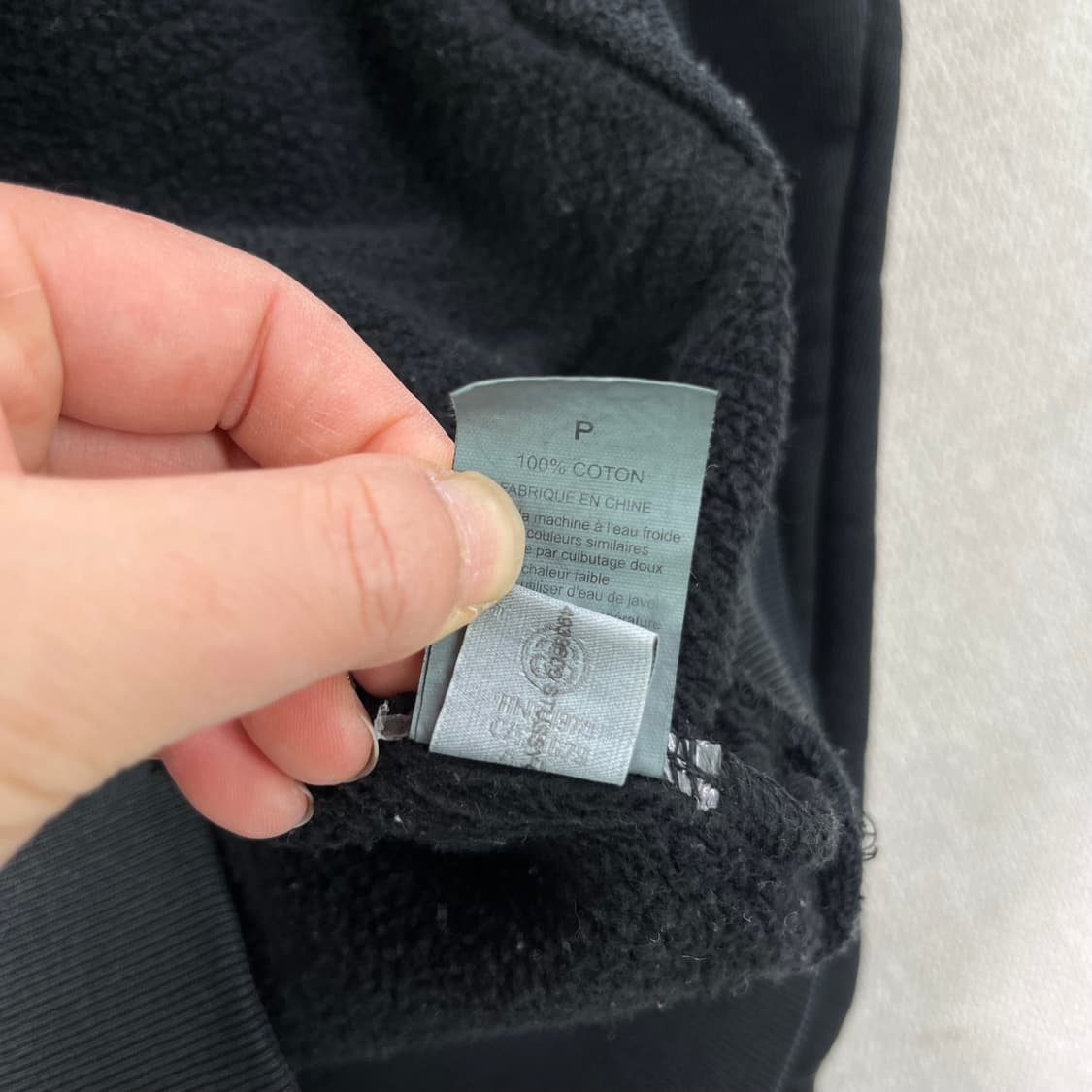 95 스투시 자수로고 블랙 후드티 상품이미지5