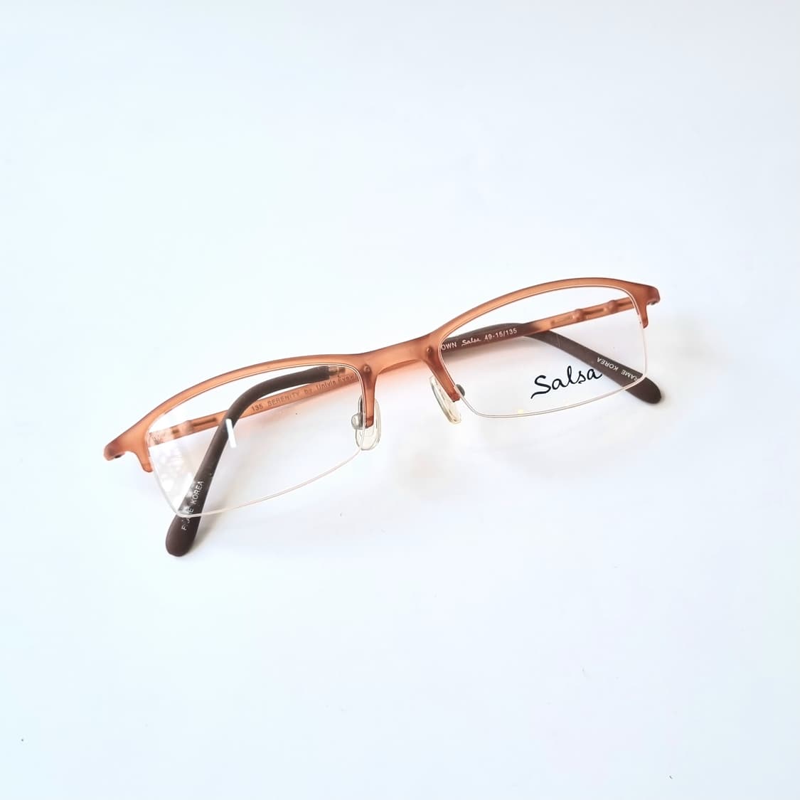 데드스탁 매트 브라운 반무테 안경테 477 상품이미지1