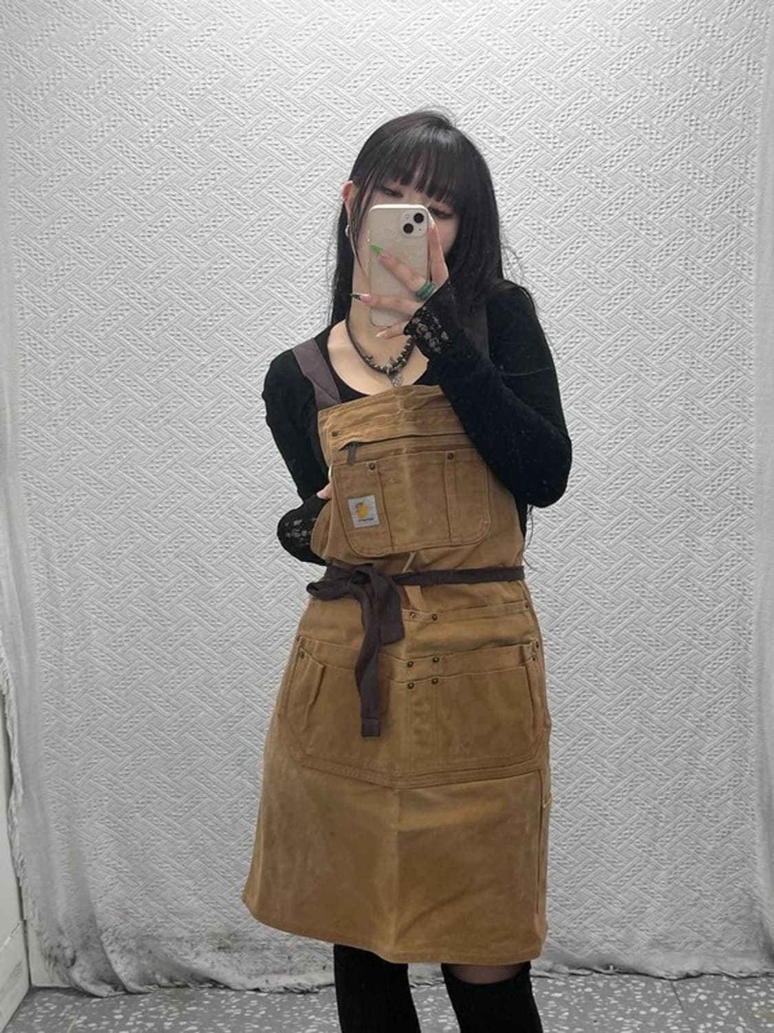 칼하트 빈티지 워크 캔버스 앞치마 C09034 상품이미지2