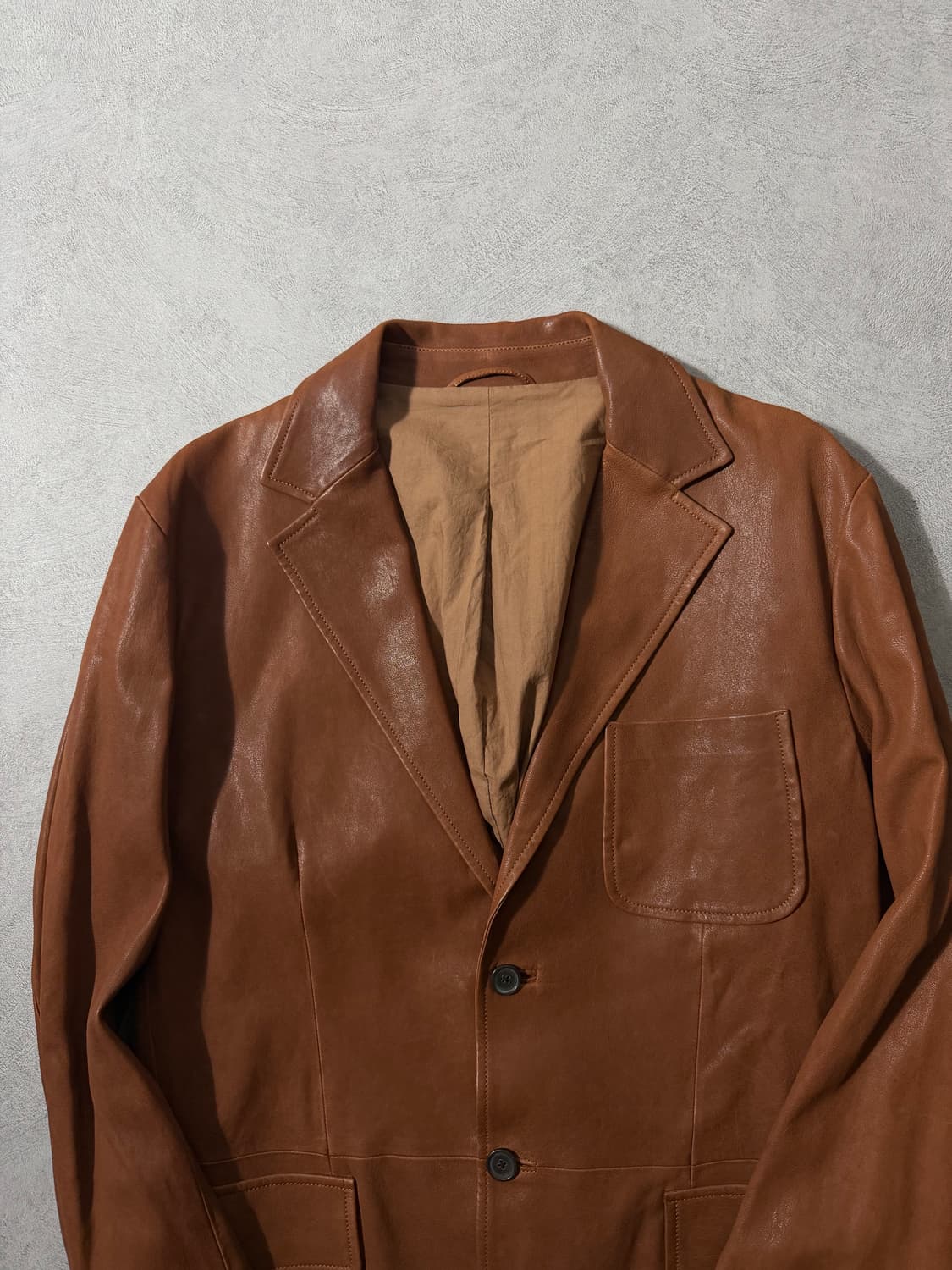 00‘S 질샌더 테일러 레더자켓  상품이미지4