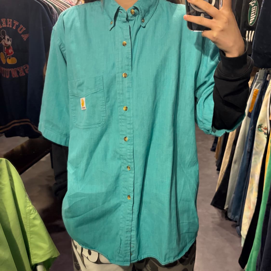 [IM] Carhartt 칼하트 반팔 셔츠 그린 상품이미지2