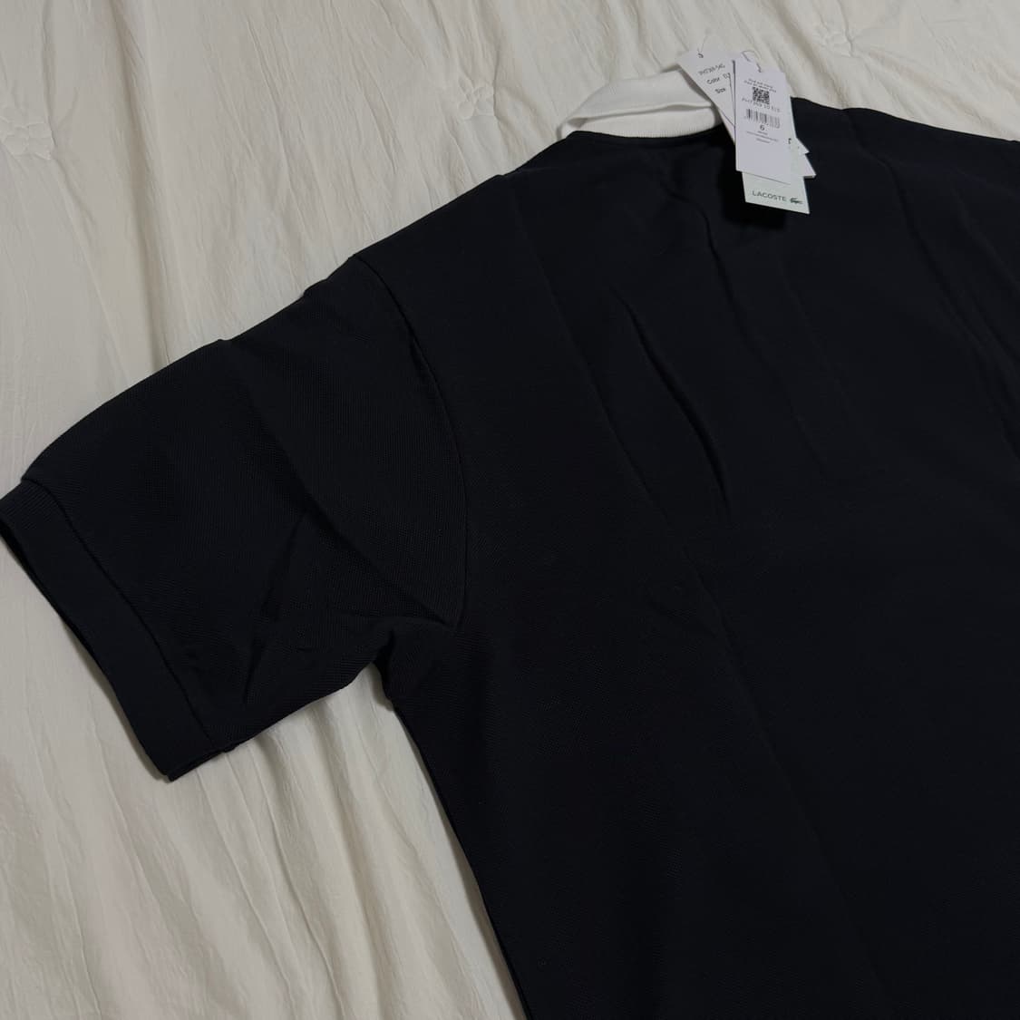 (XL) 라코스테 paris 뱃지 카라 pk 반팔티 블랙 상품이미지5