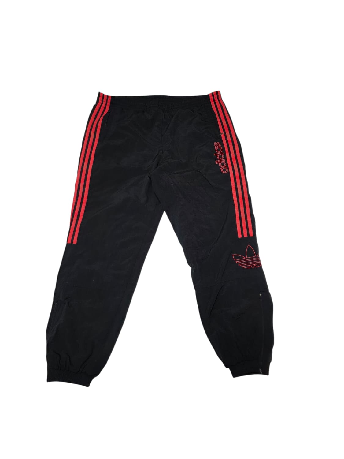 아디다스 트레포일 블랙×레드 겨울솜바지 108/56 (남성 3XL)
 상품이미지1