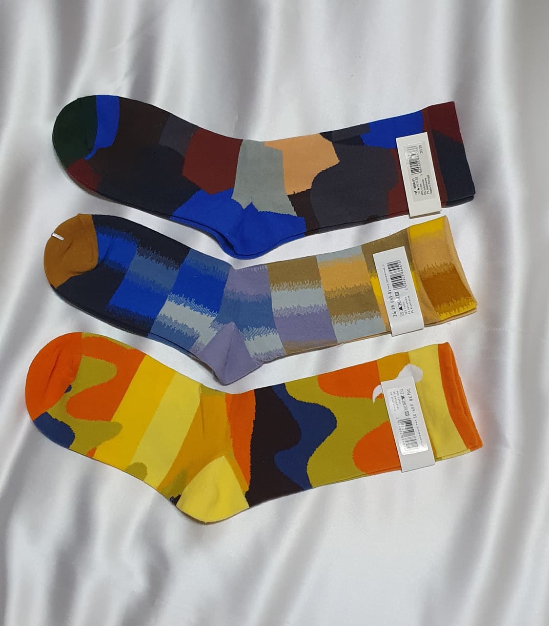 오렌지 겨자 블루 와인 네이비 Bonne Maison 본메종 양말 상품이미지5