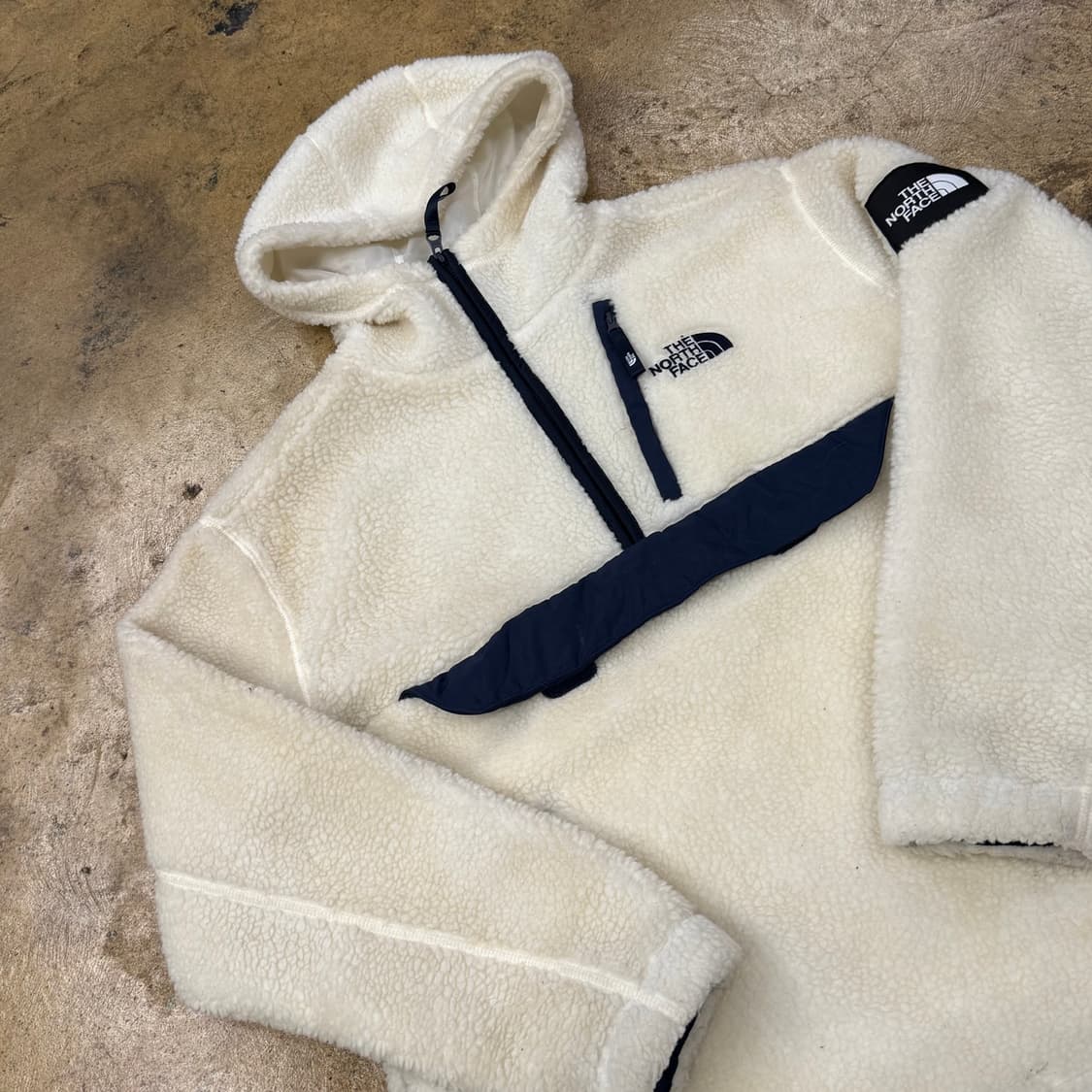 [정품/M,95] 노스페이스 후리스 뽀글이 후드 아노락 b8 상품이미지1