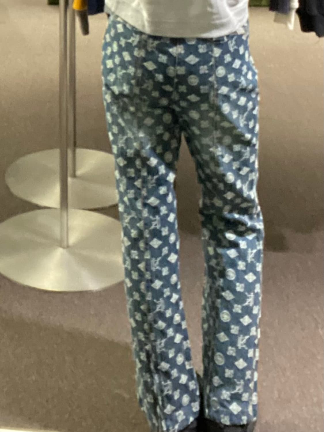 9)Japanese vintage 여성 모노그램 부츠컷 데님팬츠 상품이미지3