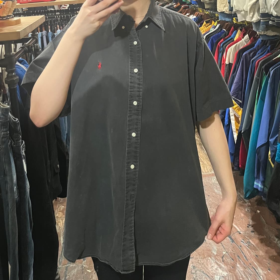 [HI] 폴로 반팔셔츠 블랙 상품이미지2