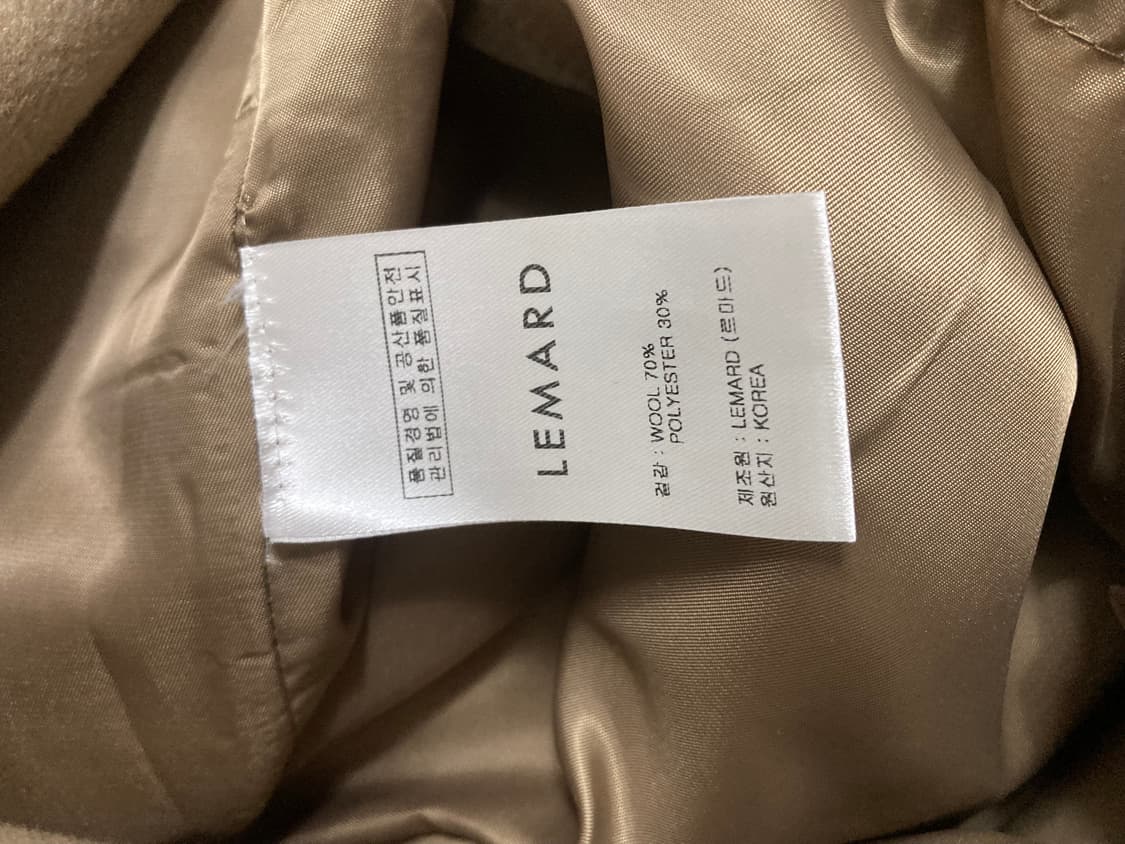 르마드 울 세미오버 코트 카멜 3사이드팔아요 상품이미지4